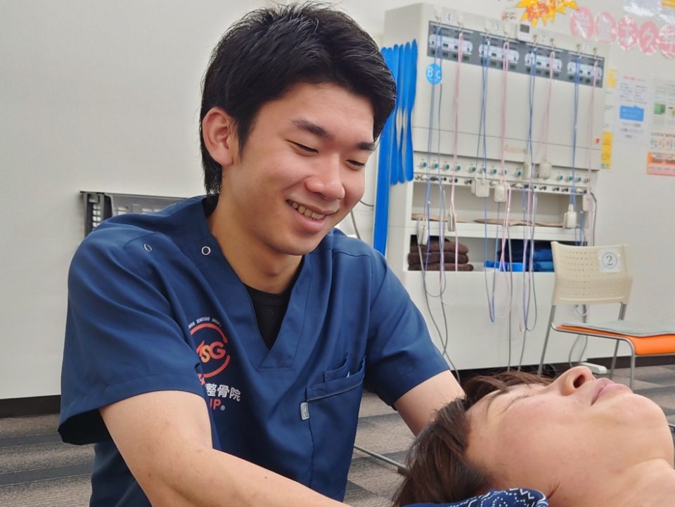 施術中の写真